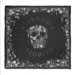 Alexander McQueen Jeweled Skull Scarf
